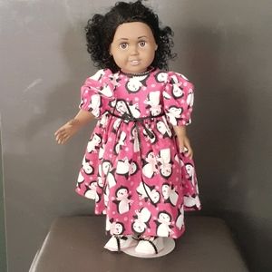 18 inch doll pink dress or nightgown